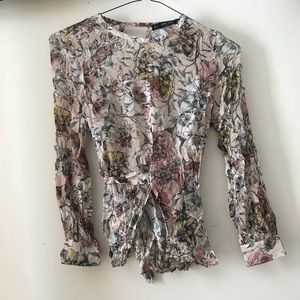 Floral Sheer Blouse